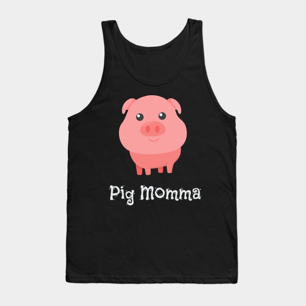 Cute Pig Momma Girl Pet Piglet Owner Mommy Mama Tank Top by theperfectpresents